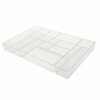 Martha Stewart Kerry Plastic Stackable Office Desk Drawer Organizers with Gold Trim, Various Sizes, Set of 8 BE-PB3371-G-8-CLRGLD-MS